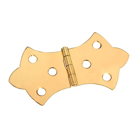 National Hardware National Hardware 3-1/16 in. W X 1-11/16 in. L Solid Brass Gold Steel Decorative Hinge 1 pk N211-847